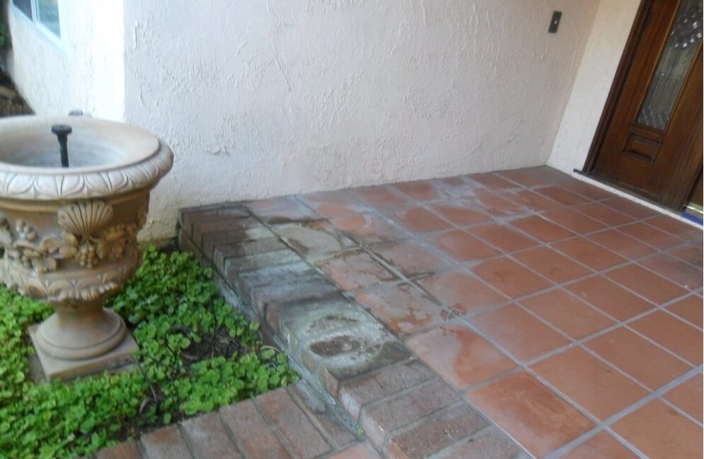 Hard Water Deposits - Brick & Clay Tile